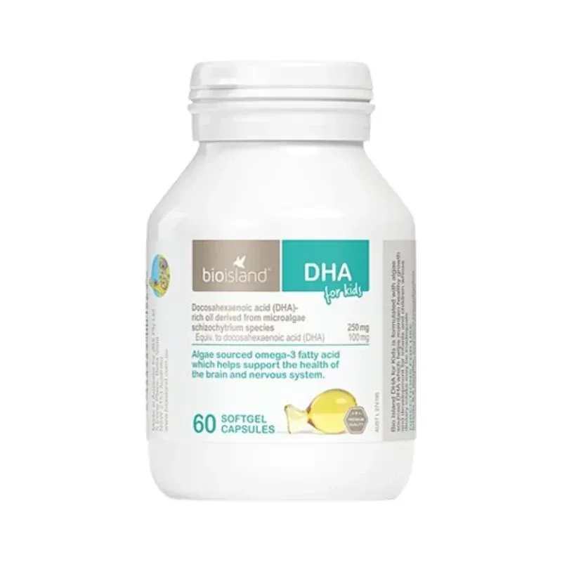 Bio Island 生物岛 婴幼儿海藻油DHA 60粒【保质期2028.06】