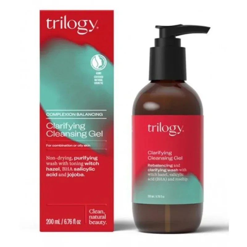 Trilogy 趣乐活 Clarifying Cleansing Gel 200ml 玫瑰果净透平衡保湿洁面凝胶 200ml TRFC119【保质期2026.11】