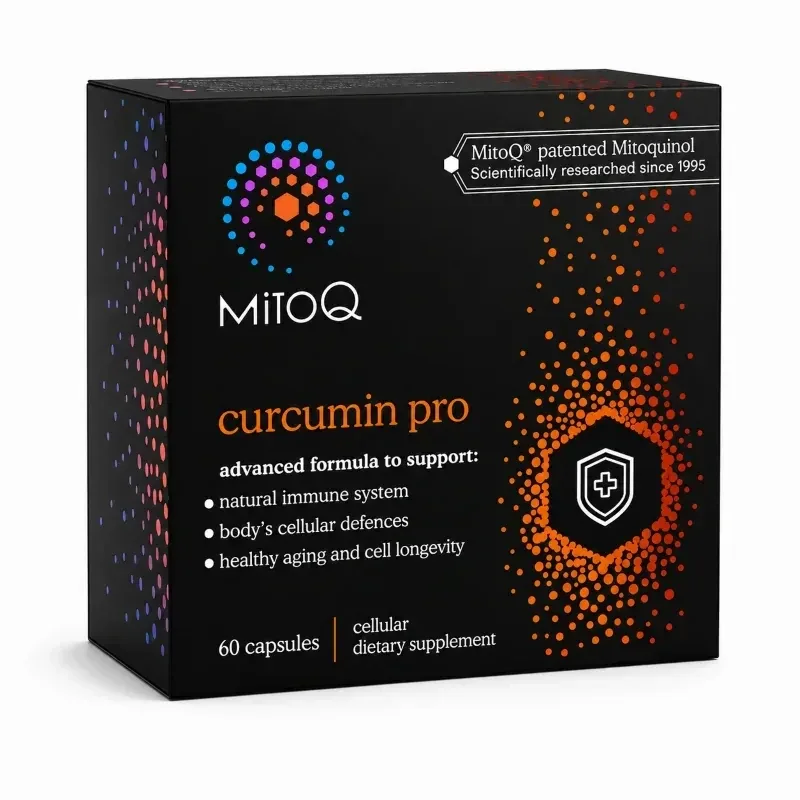【限时95折】MitoQ Curcumin Pro 升级版姜黄素胶囊 60粒【保质期2028.10】