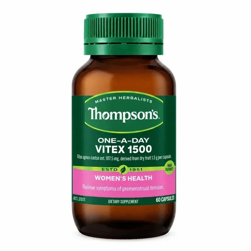 【双11-限时9折】Thompson's 汤普森 One-A-Day Vitex 1500 圣洁莓胶囊 1500mg 60粒【保质期2028.02】