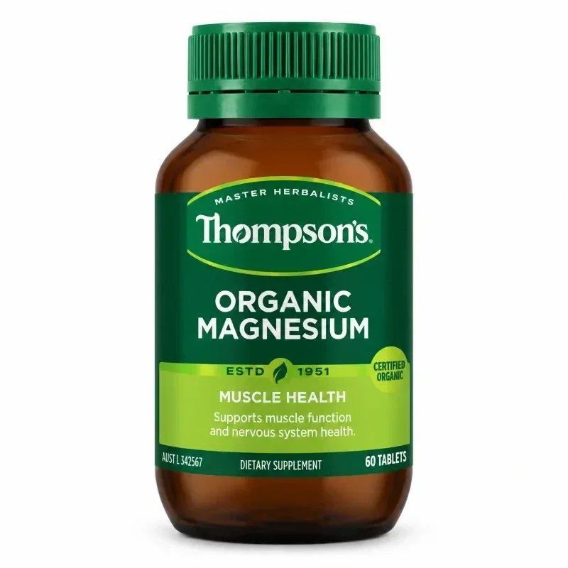 【双11-限时9折】Thompson's 汤普森 Organic Magnesium 有机镁片 120片【保质期2027.10】