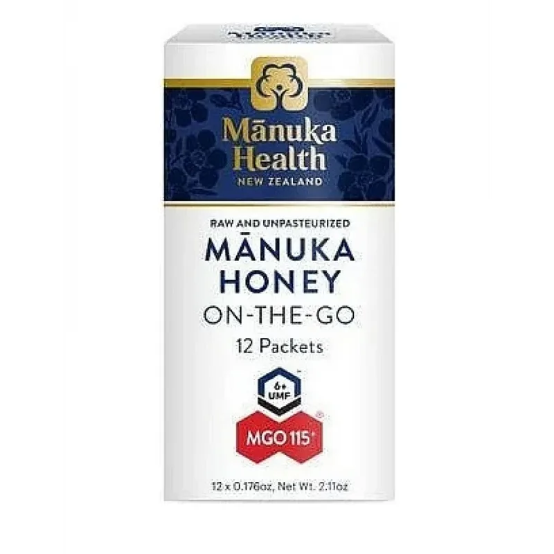 Manuka Health 蜜纽康 MGO115+ ON-THE-GO 麦卢卡蜂蜜独立包装条12×5g【保质期2030.02】
