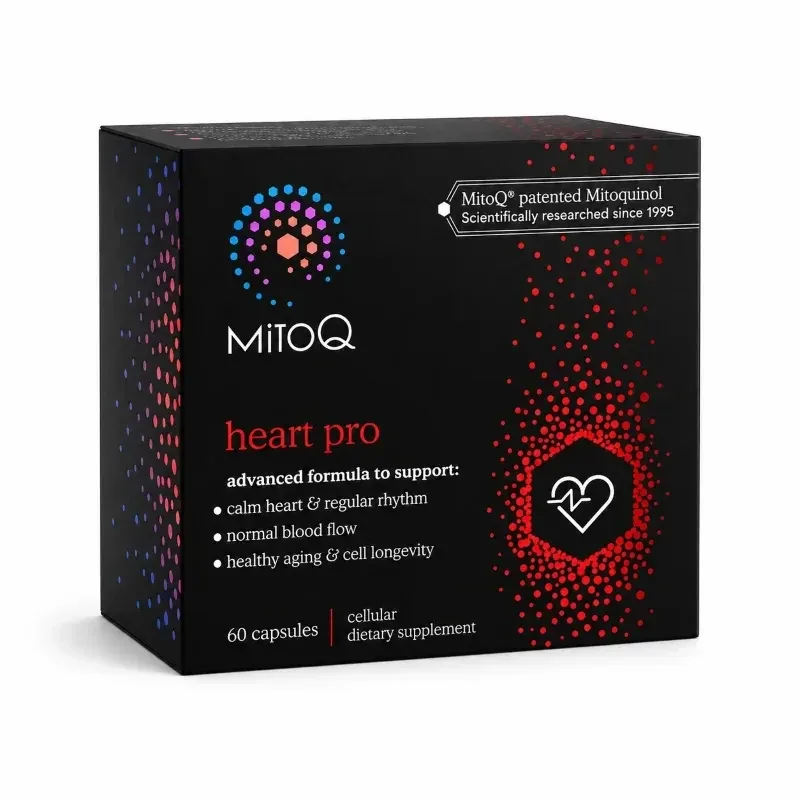 【限时95折】MitoQ Heart Pro 升级版舒心胶囊 60粒【保质期2028.08】
