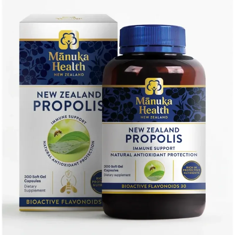 Manuka Health 蜜纽康 蜂胶胶囊 300粒【保质期2027.01】